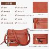 K I T A T U Women's Shoulder Bag, Crossbody Bag with Two Shoulder Straps, Large Capacity, Soft Material, Simple and Stylish, (Orange)
