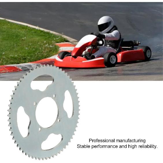 64T Chainring, Durable Steel Sprocket for Mini Motorcycles, 54mm Inner Diameter 4 Hole Gear, for 47cc 49cc Pocket Bikes Go-Karts and Riding
