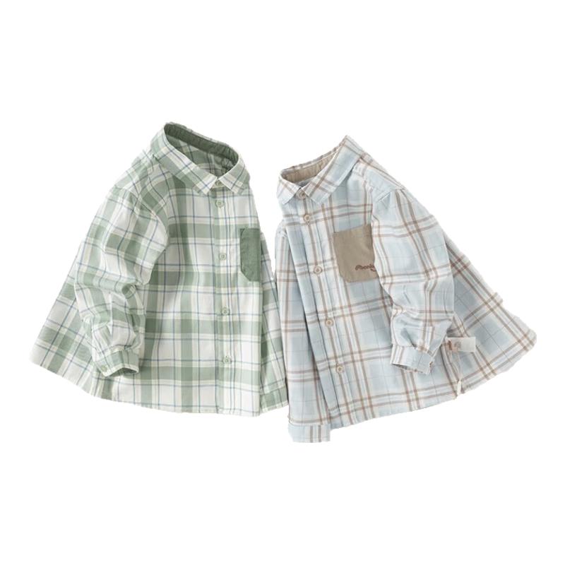 David Bella Boys  Plaid Long-Sleeve Shirt 130cm