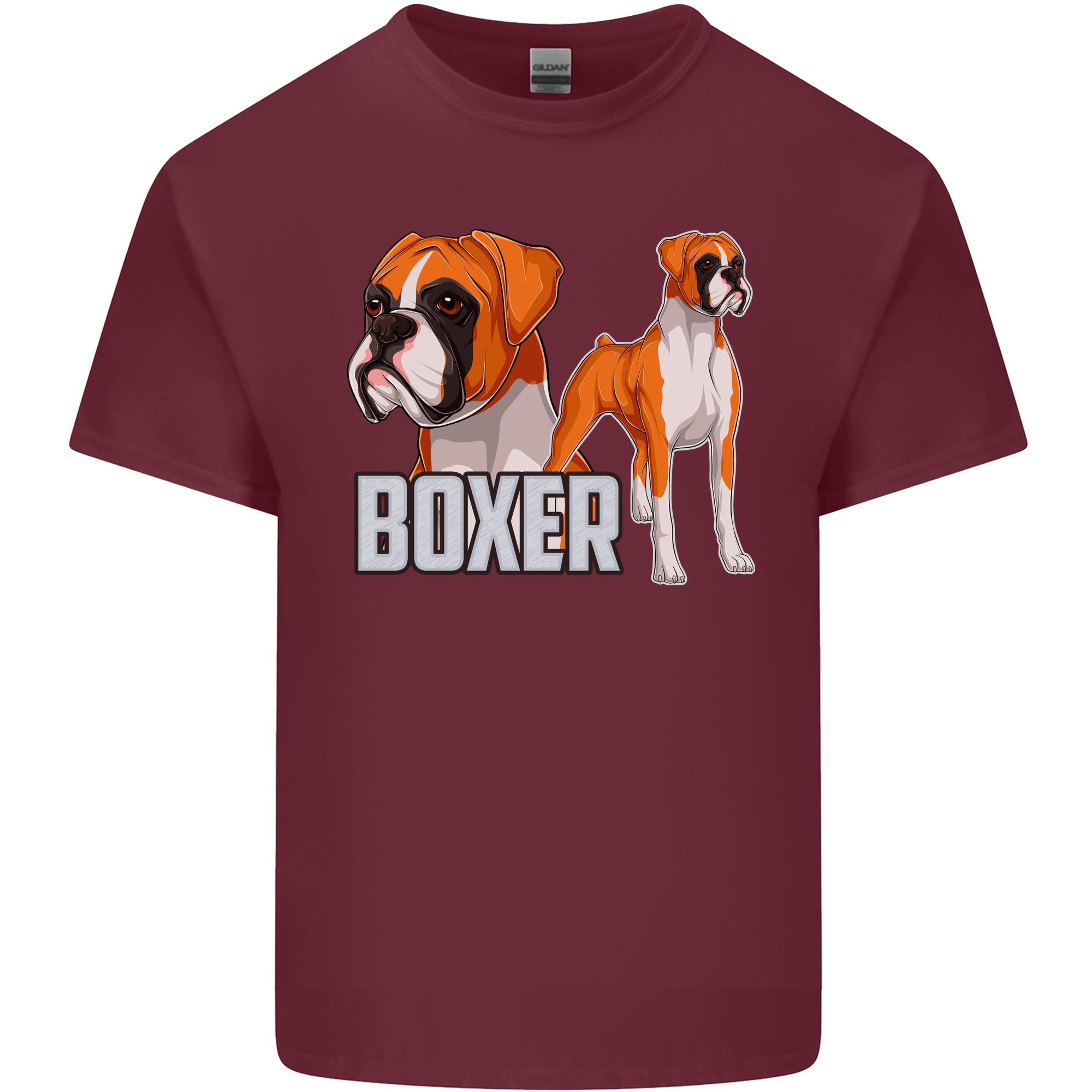 A Boxer Illustration Dog Unisexs Light Cotton TShirt S