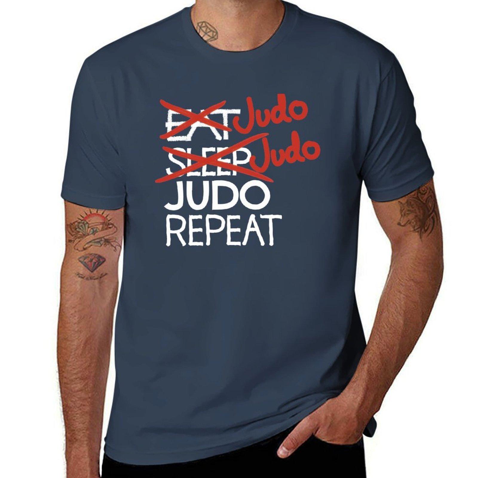 Judo Judo Judo Repeat Tshirt Casual Loose Fit Short Sleeve Tshirt S