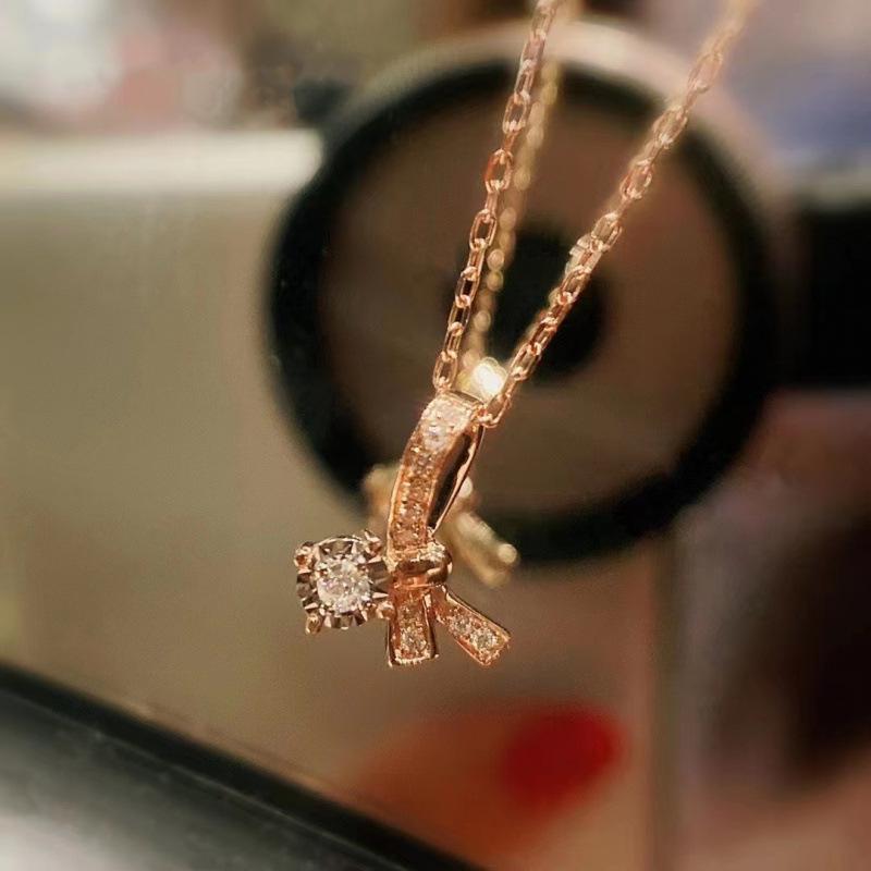 Women s Bow Tie Clavicle Necklace: Simple, Elegant, and Versatile Fashion Accessory