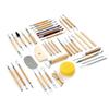 Unelte pentru sculptură din lut de ceramică Set cu două fețe pentru sculptură în lut polimeric Trimming, texturare, modelare ceramică Instrumente profesionale