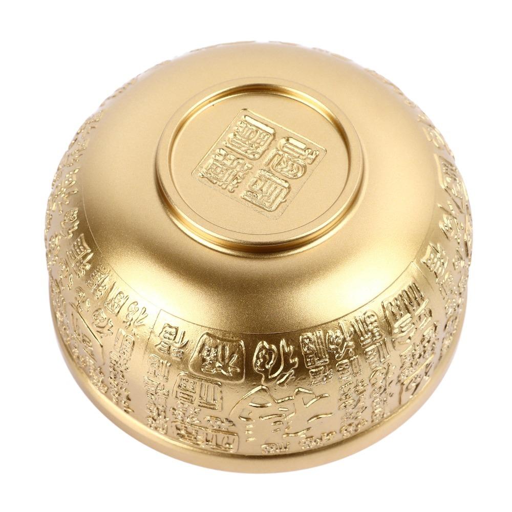 Hundred Blessings Chinese Fortune Bowl Brass Brass Treasure Bowl Brass Ornaments Bowl Home Decor