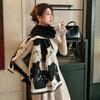 Cashmere French Luxury Scarf for Women, Summer Cooling Shawl, Warm Winter Versatile Two-in-One Neck Warmer Fashion