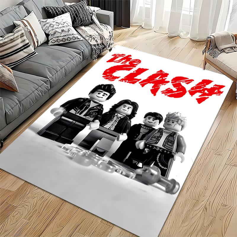 Lego Style The Clash Carpet Suitable As a Non-slip Mat for the Living Room or Bedroom Sofa