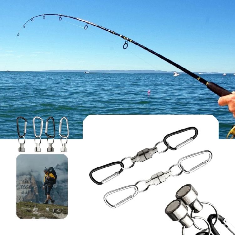 Fishing Tool Hook Magnet Buckle Fly Fishing Magnetic Net Release Hanging Holder Fishing Clip Carabiners Magnet Buckle