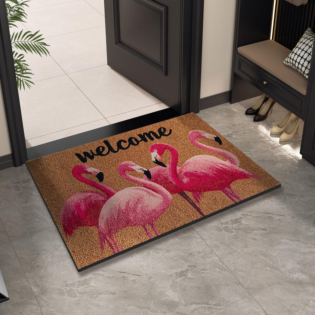 Welcome Door Mat Entrance Doormat Outdoor Floor Foot Mats Front Doormat Room Rugs Hallway Bath Rug Washable