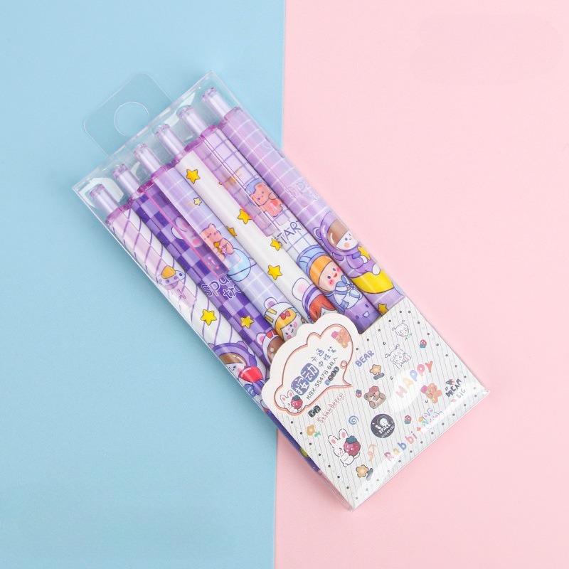 4Pcs Cute Kawaii Neutral Pen, Stationery, Office Accessories, School Supplies Cute Fashion Office Supplies Student Stationery Gif