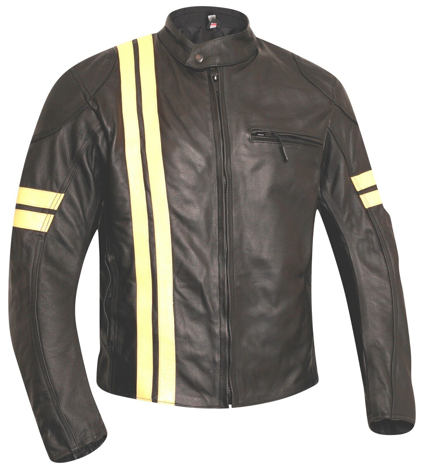 

Ace Мотоцикл Кожаная Куртка Мотоцикл Классический Винтаж Ретро Мода Очень Мягкий M чёрный