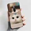 Coque Mignonne Pour Sony Xperia XZ2 Premium Fundas SO-04K SOV38 Coque Imprimée Housse de Protection Silicone Souple Dessin Animé Coque Noire