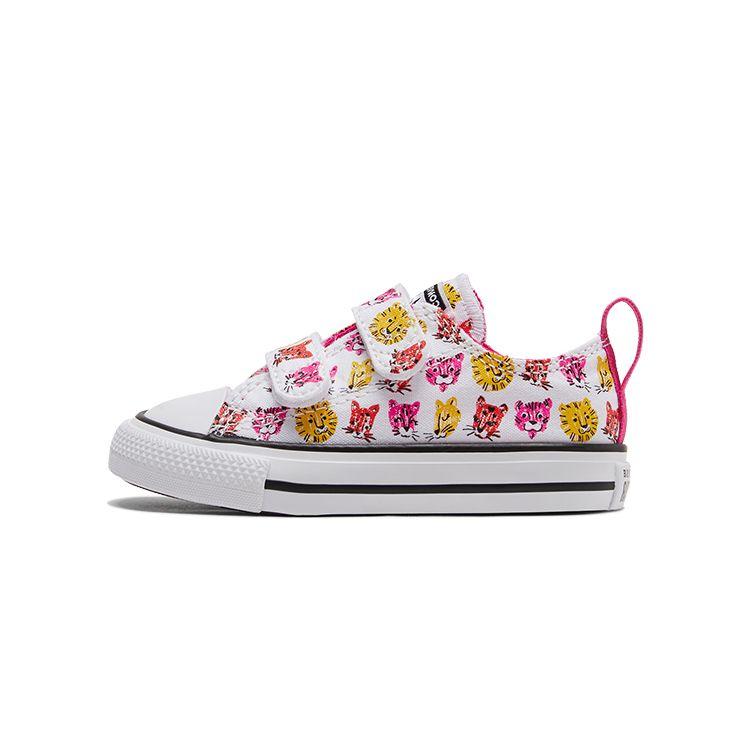 Детские низкие кеды Converse Chuck Taylor All Star 2V Розовые Белые Желтые 771477C 22