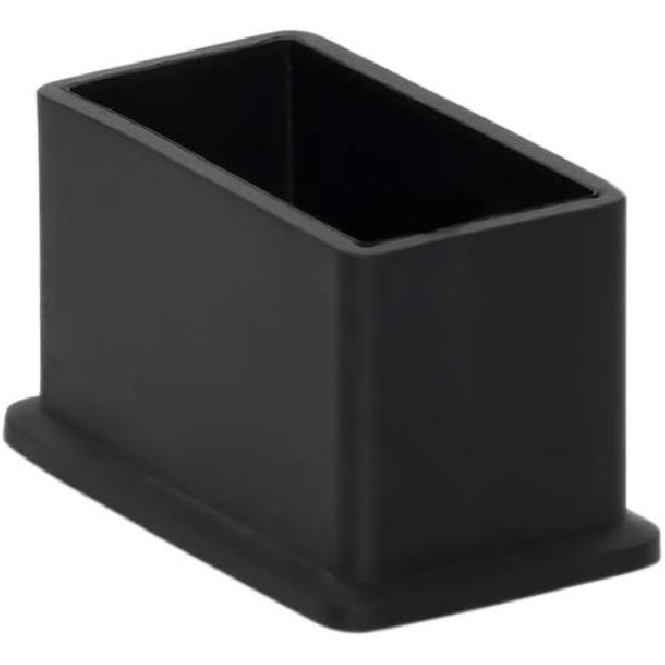 Flyshop 8Pcs Rectangle Chair Leg Caps Non-Scratch PVC Chair Leg Floor Protectors Furniture Table Covers, 13/16" x 1-9/16", 20mm x 40mm