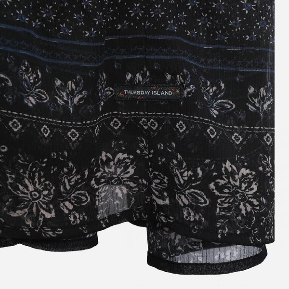 Thursday Island Border Mix Long Dress  T256mop145w 