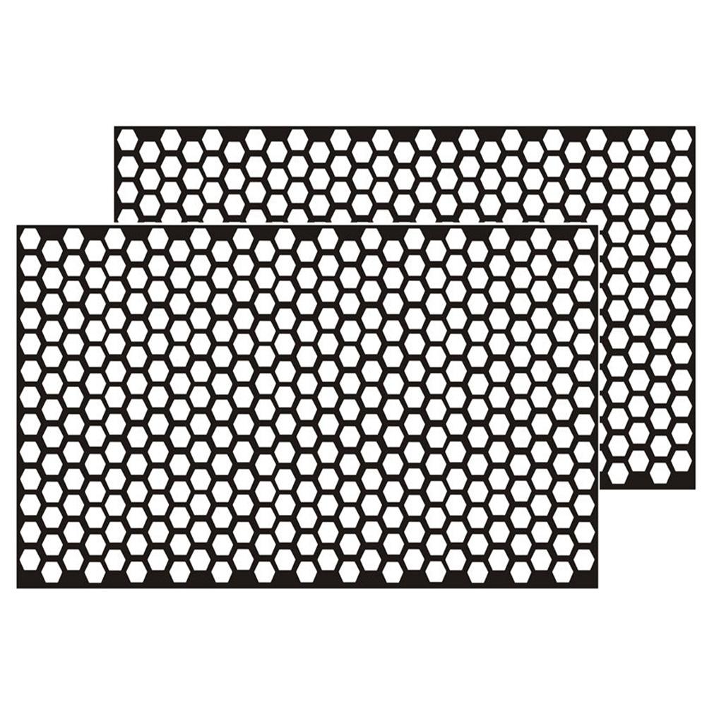 2Pc Car Taillight Honeycomb Sticker PVC Decals Sticker Rear Light Decoration Carbon Fiber Self Adhesive Car Exterior Accessories