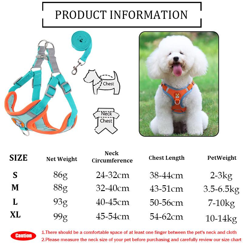 Kleine Hunde Verstellbare Haustierleine Weste Brustgeschirr Mit Zugseil Haustier Outdoor Zubehör Atmungsaktives Geschirr Leine Welpen Weste