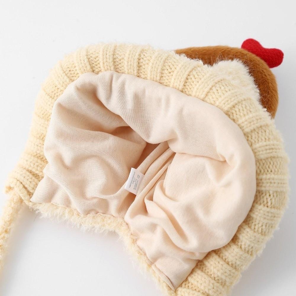Cold Proof Children Earphone Hat Cute Cartoon Plush Warm Hat New Ear Protection Hat Winter