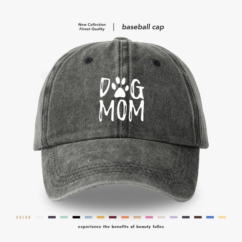 

Dog Mom Hot-Selling Custom Baseball Cap for Men and Women - Outdoor Sun Protection Duckbill Hat One Size