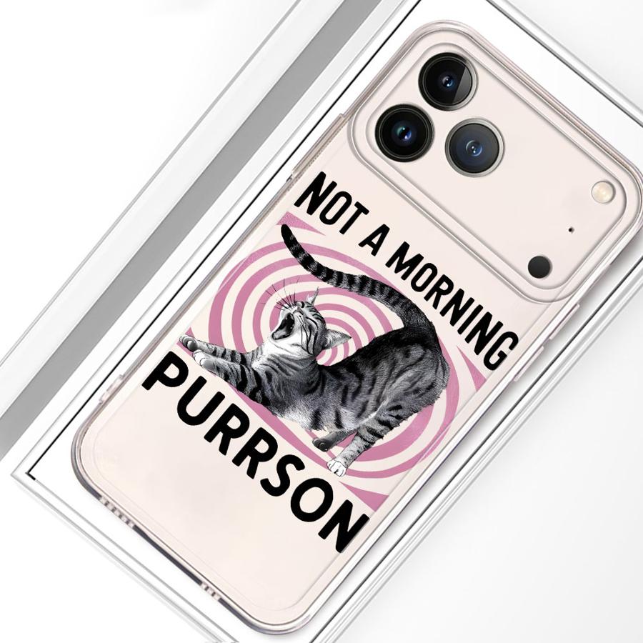 

Letter Cat Soft Phone Cover Case for iPhone 17 Pro Max XR 12 Mini 16 XS Max 7 8 11 Air 15 14 Plus 13 Pro iPhone 12 Pro