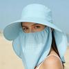 Sun Protections Meshes Fisherman Hat Hiking Outdoor Beach Cap Large Brims Sun Hat Men Women Breathable Fishing Cap