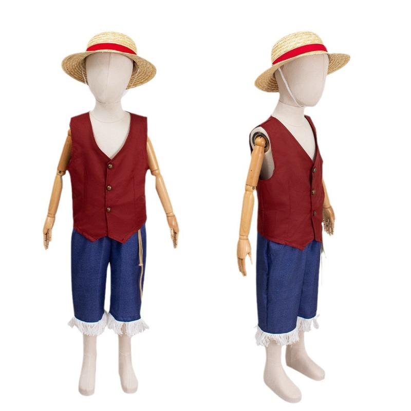 ONE PIECE Luffy live-version cos-kläder vuxna barn andra generationen Voyager Luffy cosplay-kläder