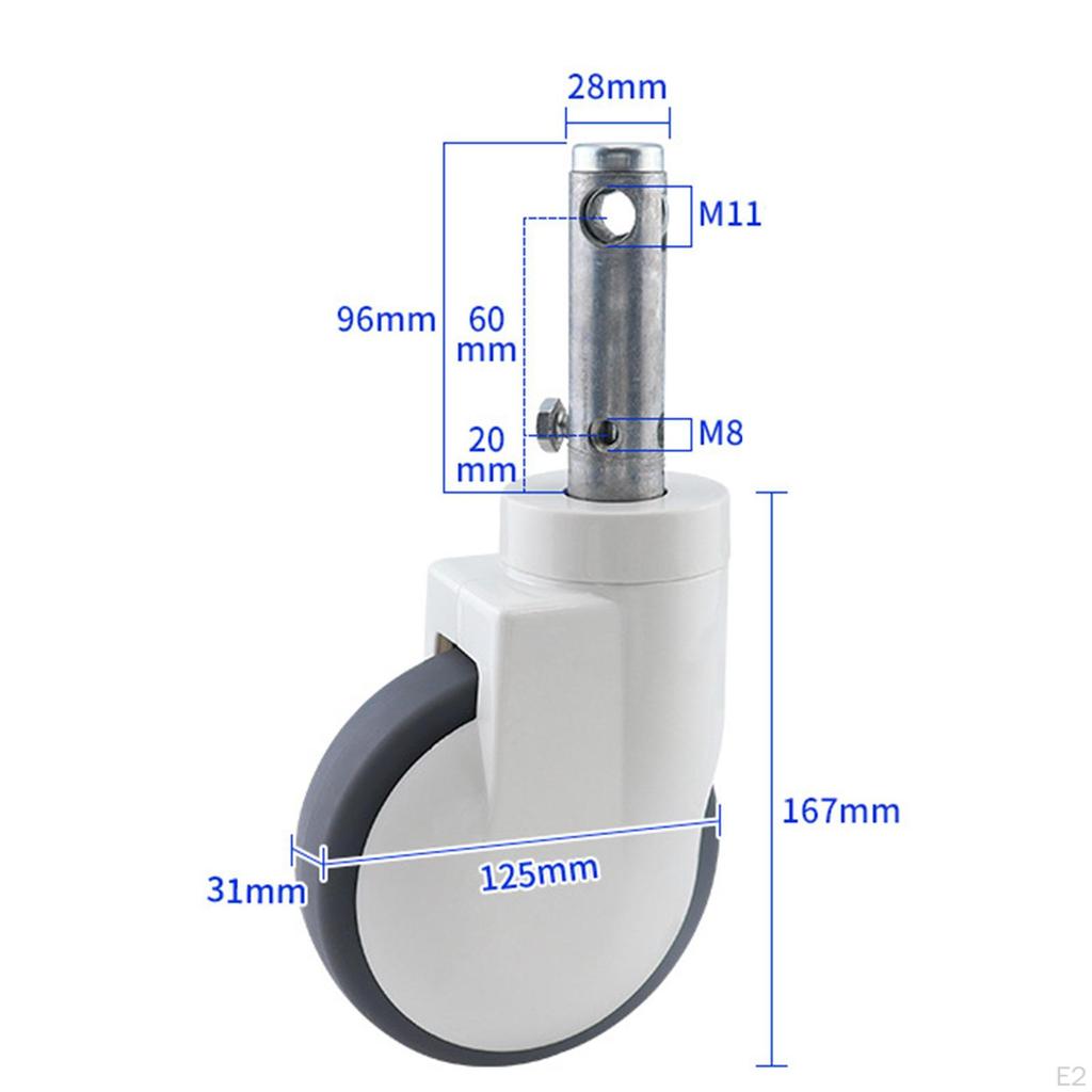 Obrotowy trzpień Kółko szafki Koła zamienne Kółka do krzeseł Obrót podłogi
