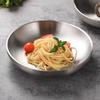 Double Layer 304 Stainless Steel Dishes Anti Scalding Salad Tray Dinning Plate  Kitchen