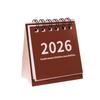 2025-2026 Mini Simple Calendar Small Desk Calendar Creative Coil Calendar Planner Desktop Decoration Office Stationery