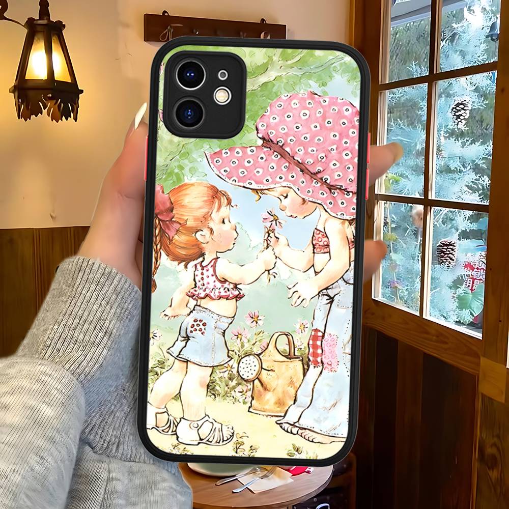 

Sarah Kay Girls Cute Phone Case For IPhone 13 12 X XS MAX Pro Max 16 15 11 14 Pro Max Shockproof Matte Cover iphone 13pro max