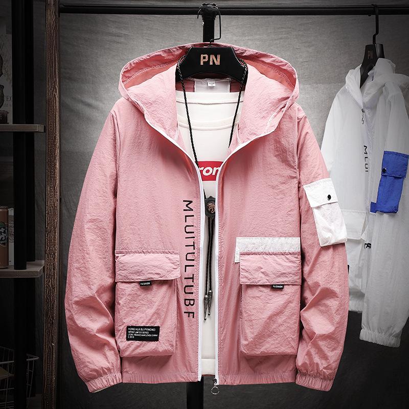 Ropa de protección solar para hombre de moda nueva casual talla grande verano exterior ropa de protección solar chaqueta tops chaqueta para hombre