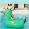 Adult Green Dinosaur Inflatable Swim Ring Thick Pvc Pool Float Raft