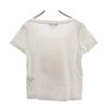 SEE BY CHLOE Logo Print Short Sleeve U Neck T-shirt 2 White Women Used