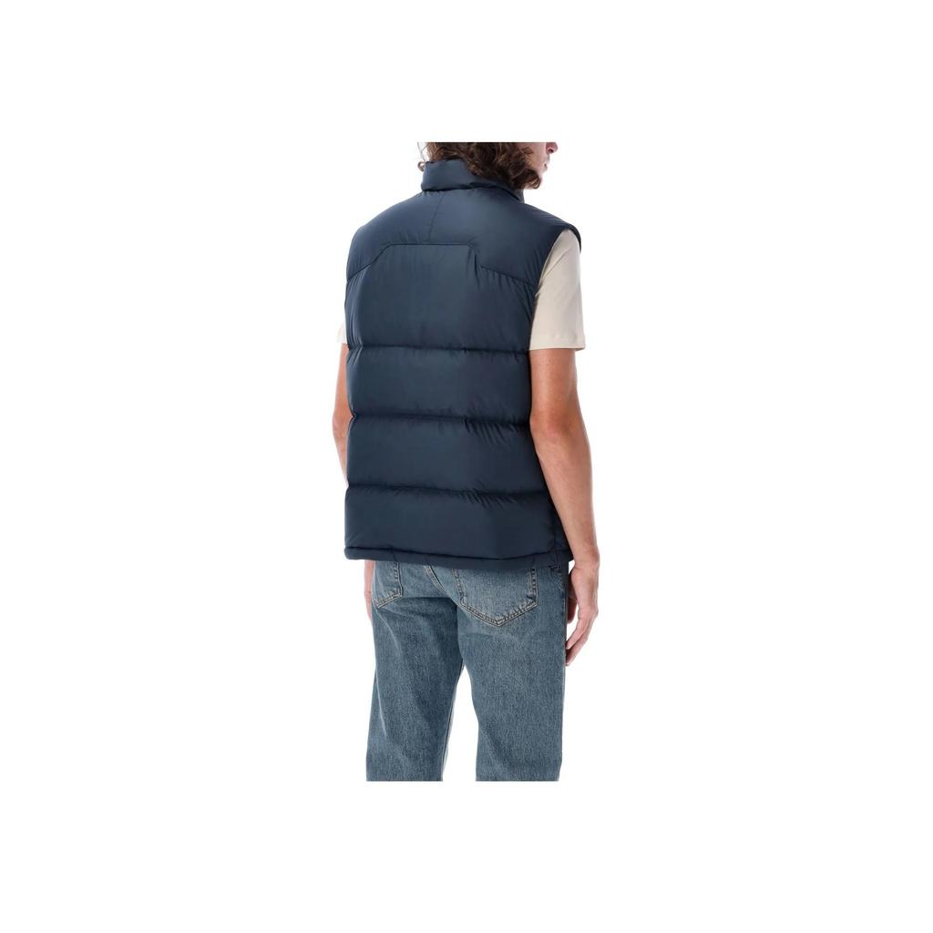 Polo Ralph Lauren Stand Collar Logo Print Zip Sleeveless Vest Men Vest Navy-Blue 710940236-002