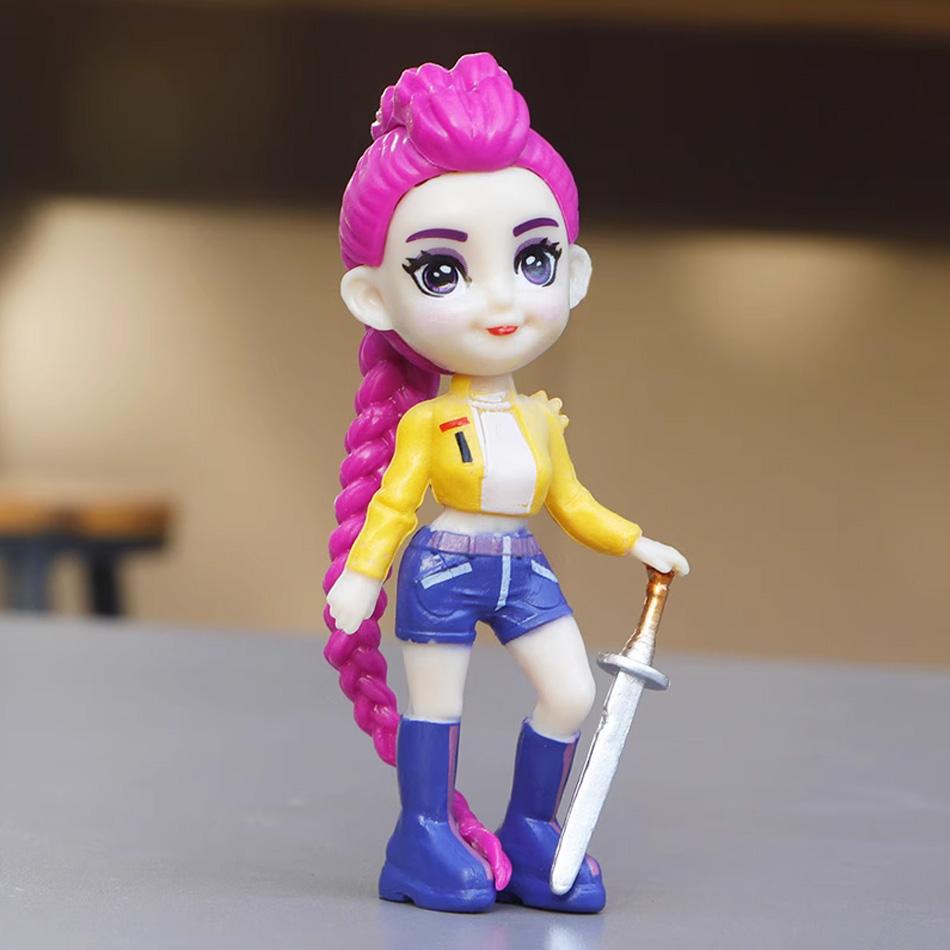 6pcs/set Anime Kpop Devil Hunter Figure Model Toy Rumi Zoey Mira Desk Decoration Collection Figures Model Toy For Kid Gift