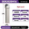 CNC SER2020K16 2525M22 External Threading Tool Holder - Shock-Resistant Lathe Tool for External Diameter Clamping