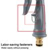 Duză pentru furtun de apă Mod de pulverizare reglabil de înaltă presiune Conector rapid rezistent la scurgeri Pulverizator rotativ universal versatil Instrument de spălat auto de uz casnic