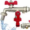 Double Garden Tap 1/2" External Tap Quick Connector
