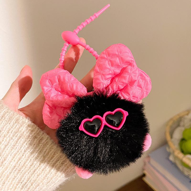 Cute Fur Ball Plush Keychain: Small Doll Pendant for Car, Backpack & More