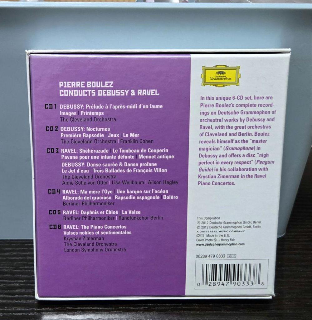 [USED] Final Price: Boulez Conducts Ravel & Debussy 6CDs