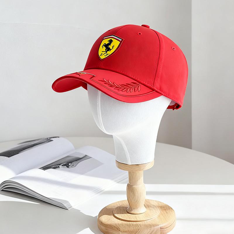 Men Women Car Logo Embroidered Baseball Cap Classic Racing Sports Peaked Hat For Ferrari 488 Roma F8 SF9018121360 F4301575M TG8