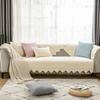 Norse Simple Solid Color Sofa Cushion Four Seasons Cotton Fabric Non-slip Cushion Winter Universal Modern Sofa Cover Towel
