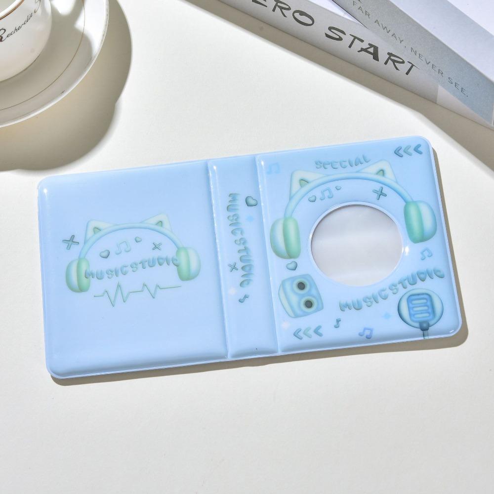 

36Pockets Photocard Holder Plug-in Type Photo Holder Cartoon Photo Album синий