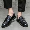 Fashion Men's Casual Leather Shoes Men Classic British Style Tassels Loafers Moccasins Mens Party Wedding Flats