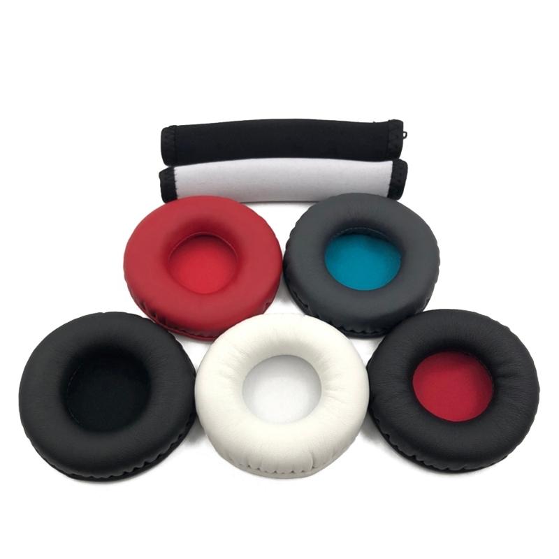 Replacement Earpads Cushion for ATH-AR3BT ATH-AR3IS Gamming Headphone Soft ProteinLeather Earpads Earmuffs