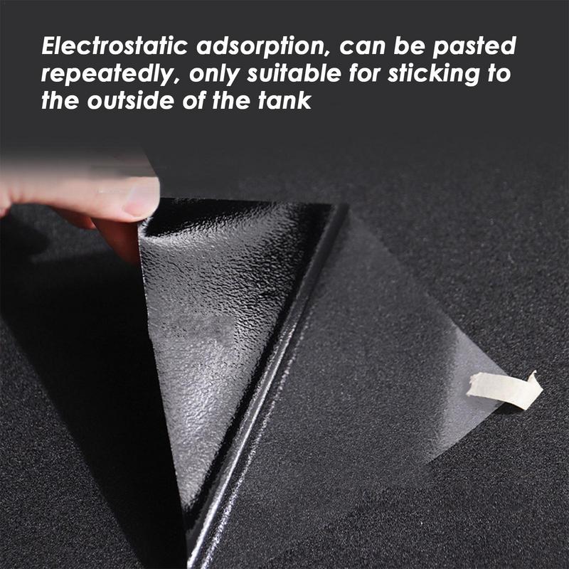 Aquarium Background Static Cling Black Fish Tank Backdrop Aquarium Poster  Fish Tank Aquarium Wallpaper Decorations