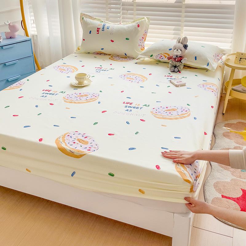 Bed Sheets Cute Animals Fitted Sheet Non Slip  Bedspread With Elastic Band Mattress Cover (no Pillowcase) Double Bed Sheets