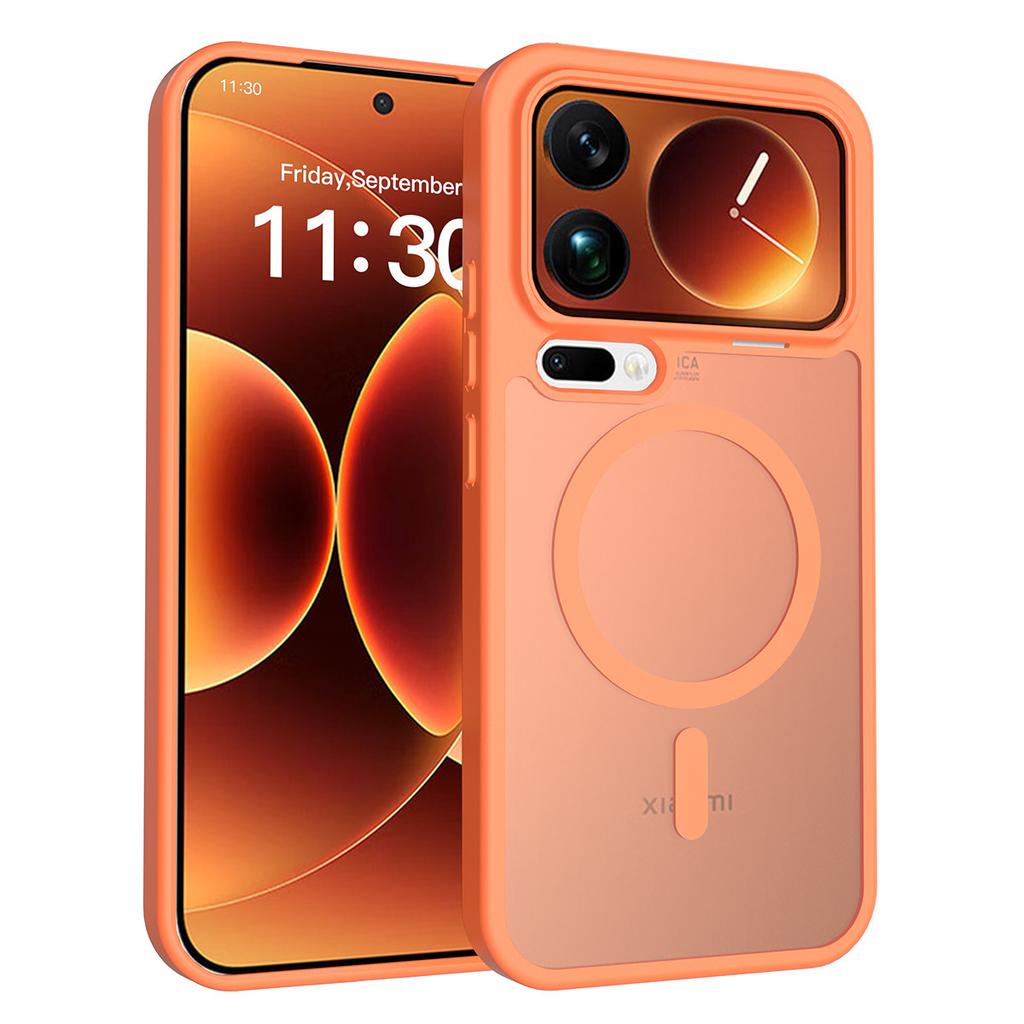 Etui na nowy telefon komórkowy Xiaomi17 z matową powłoką i magnetycznym mocowaniem do Xiaomi17promax, odporne na upadki, półprzezroczyste etui ochronne