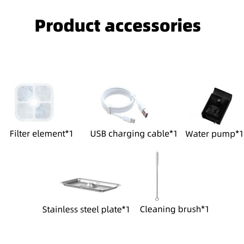 A 5-liter Capacity Wireless Sensor Can Multi-cycle Live Water Filter Pet Automatic Water Dispenser Silent Smart Pet Water Feeder