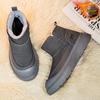 Męskie Modne Duże Rozmiary Miękka Podeszwa Zwiększająca Wysokość Zimowe Ciepłe Futro Śniegowce Wyściełane Botki do Kostki Antypoślizgowe Turystyczne Casualowe Sportowe Martensy