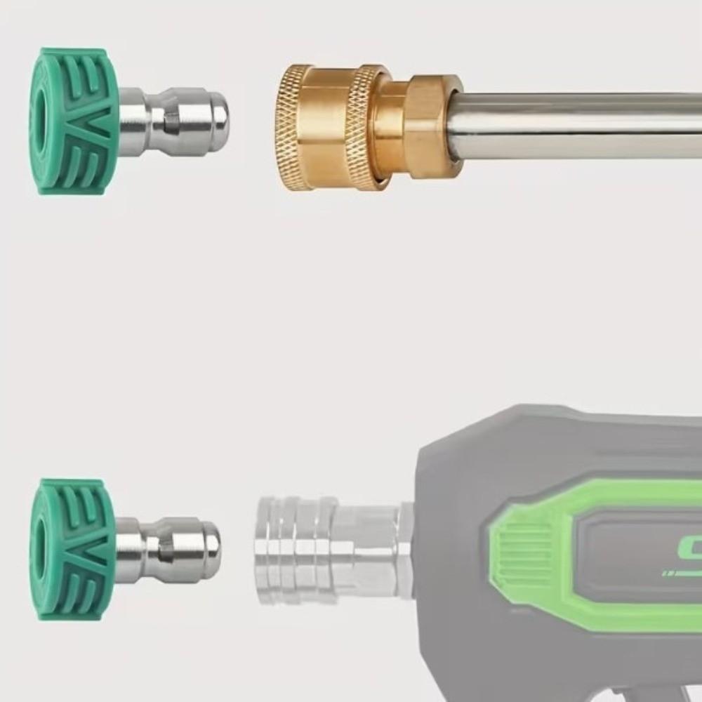 Rotating High Pressure Washer Tips Stainless Steel Washer Adapter Watering Soap Nozzle Tip Patio